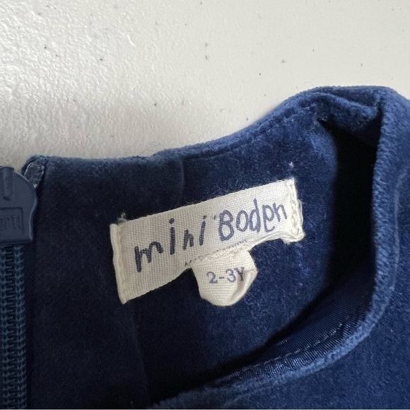 MINI Boden Velvet Retro Style Dress - Picture 5 of 7